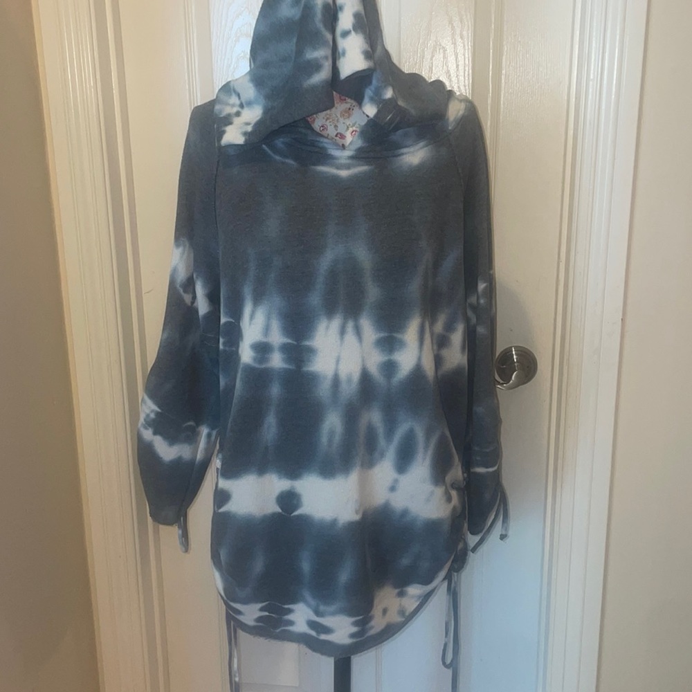 Young Fabulous and Broke tie-dye beach hoodie tunic
